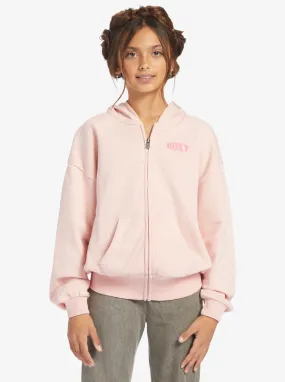 Girls 4-16 Better Mistakes A Zip Hoodie - English Rose