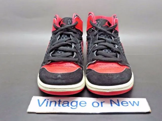 Girls nike air jordan i 1 phat black siren red white ps 2012 sz 12c