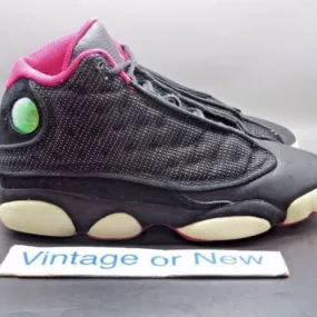 Girls' Nike Air Jordan XIII 13 Black Voltage Cherry Whit...