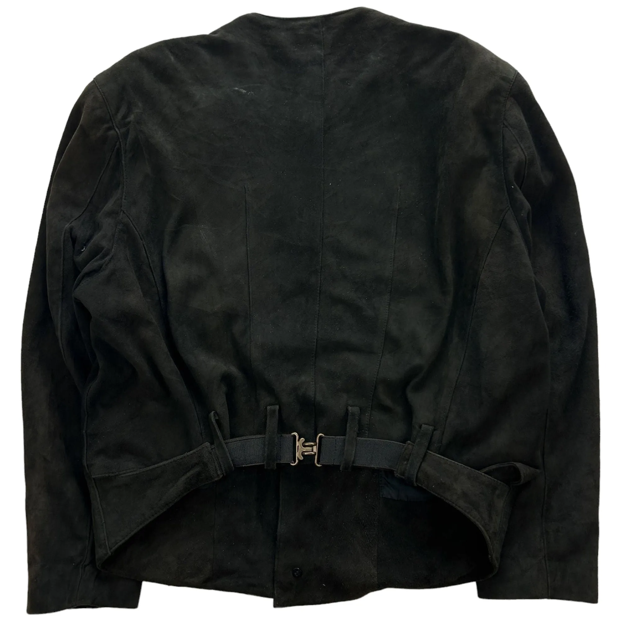 Guess Jacket Black Suede Medium Men Vintage 90s | Second Wave Vintage