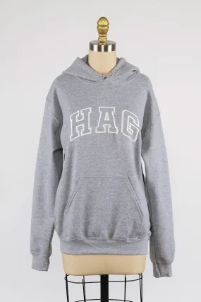    HAG Embroidered Hoodie in Grey      