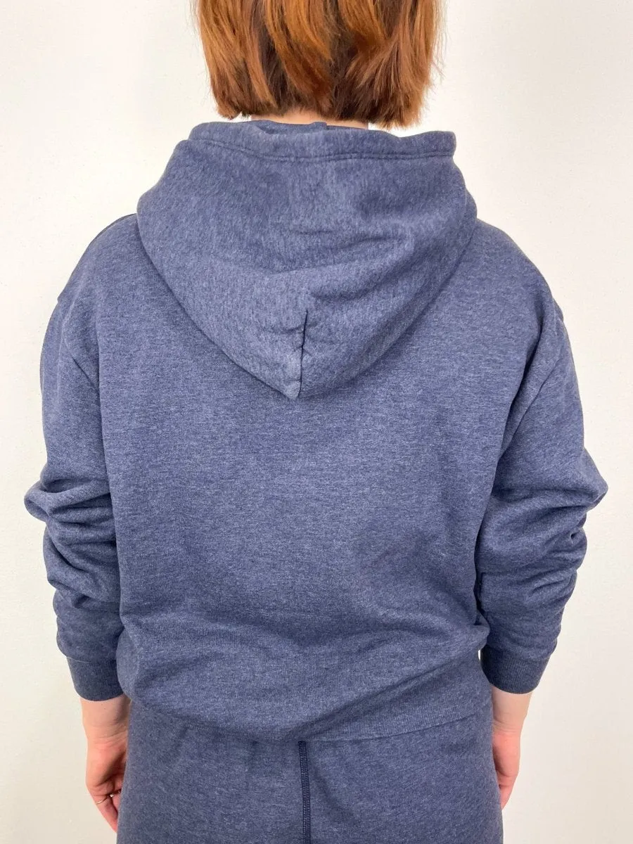 Heart Hoodie in Navy