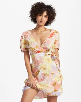 Hot Tropics - Mini Wrap Dress for Women