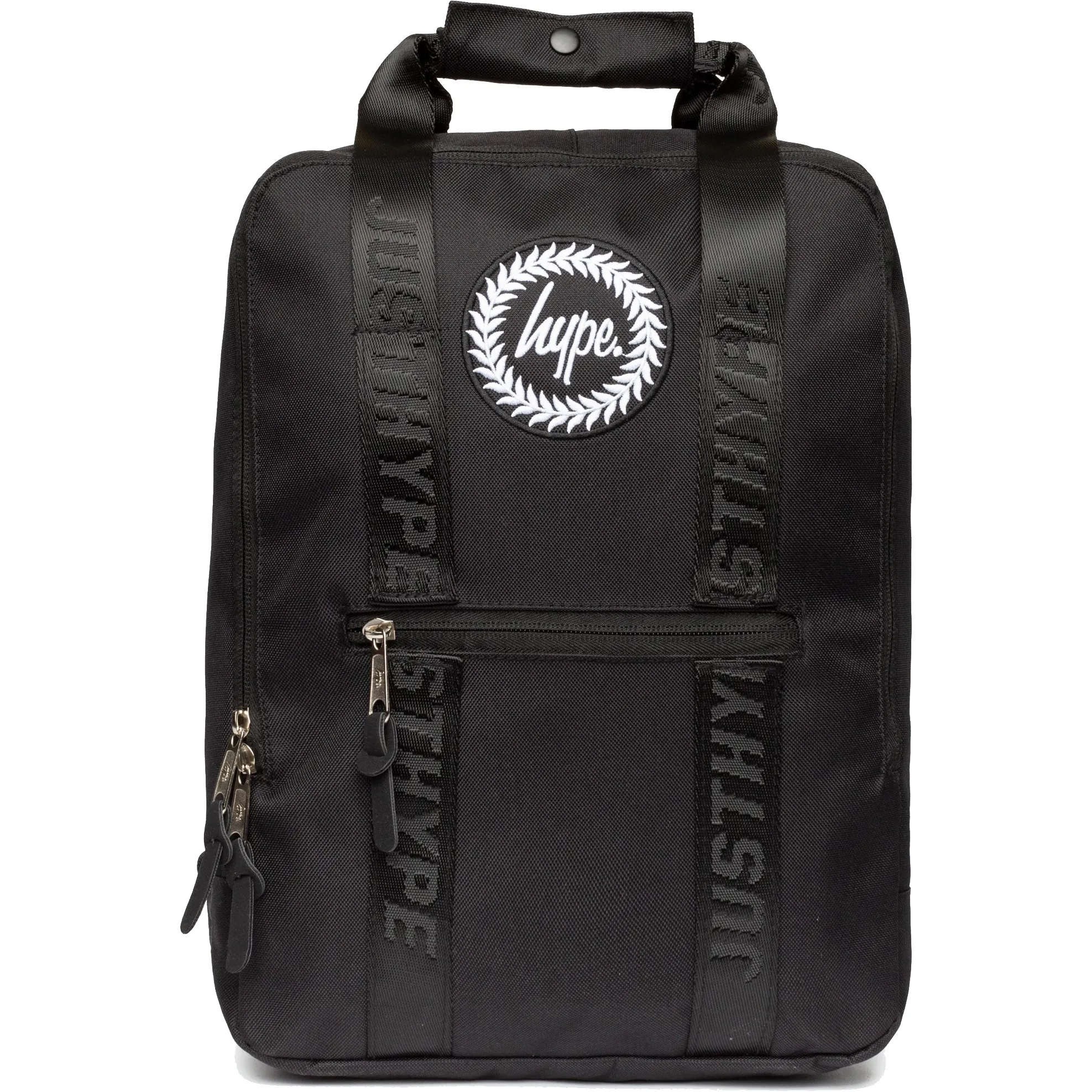 Hype Crest Boxy Backpack - Black