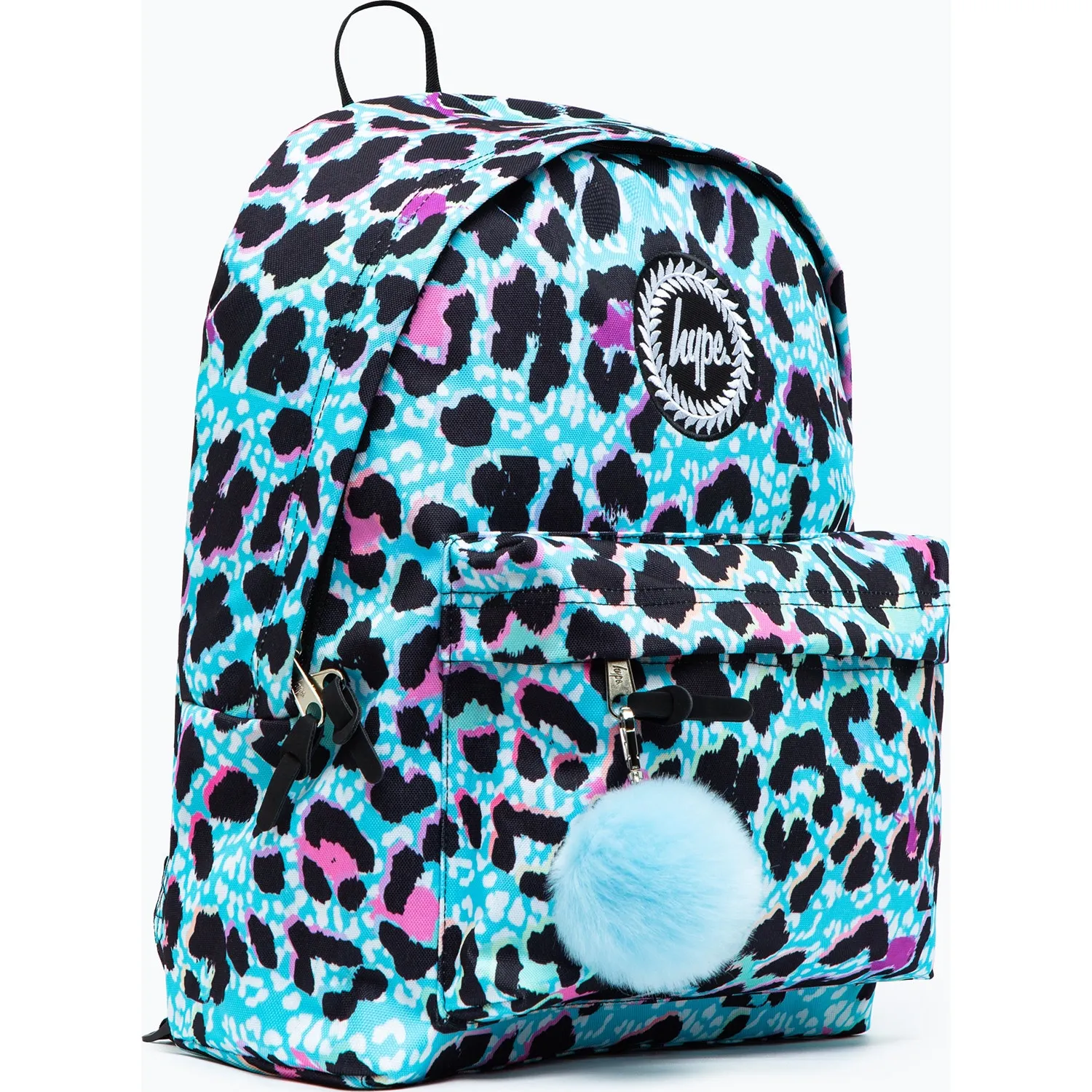 Hype Leopard Crest Backpack - Blue Ice