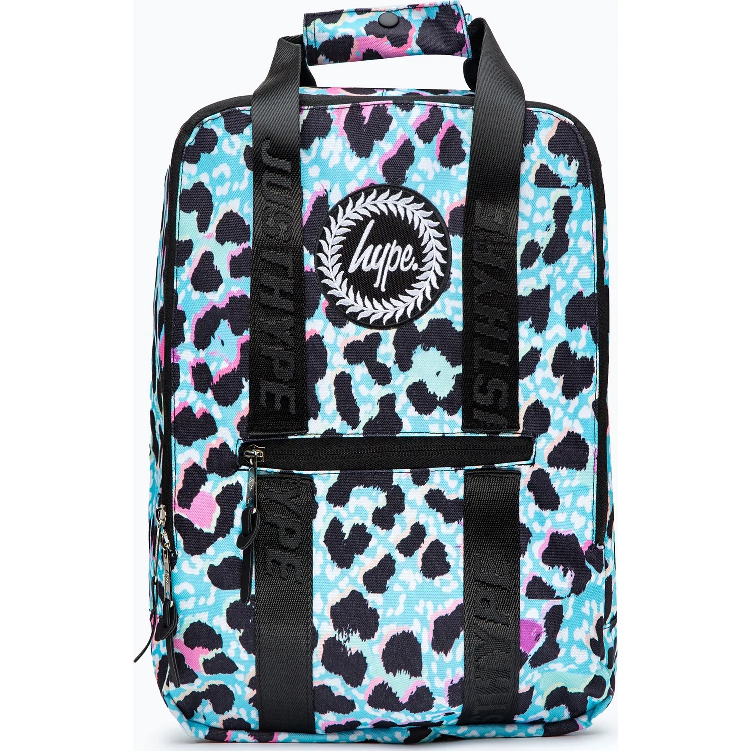 Hype Leopard Crest Boxy Backpack - Blue Ice