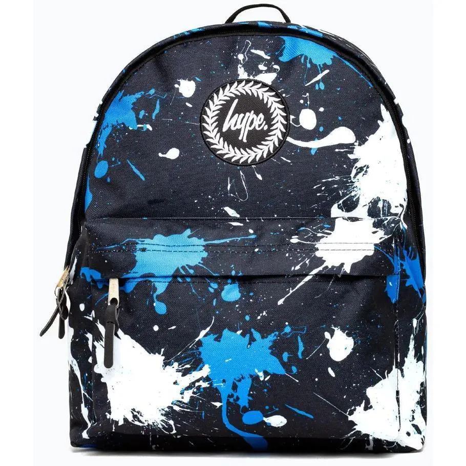 Hype Splatter Backpack - Black/White/Blue