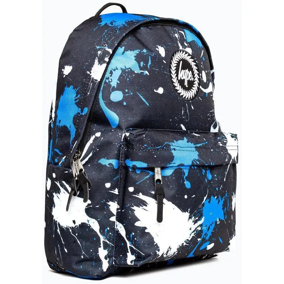 Hype Splatter Backpack - Black/White/Blue