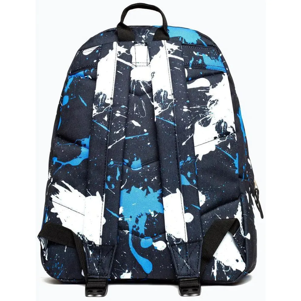 Hype Splatter Backpack - Black/White/Blue