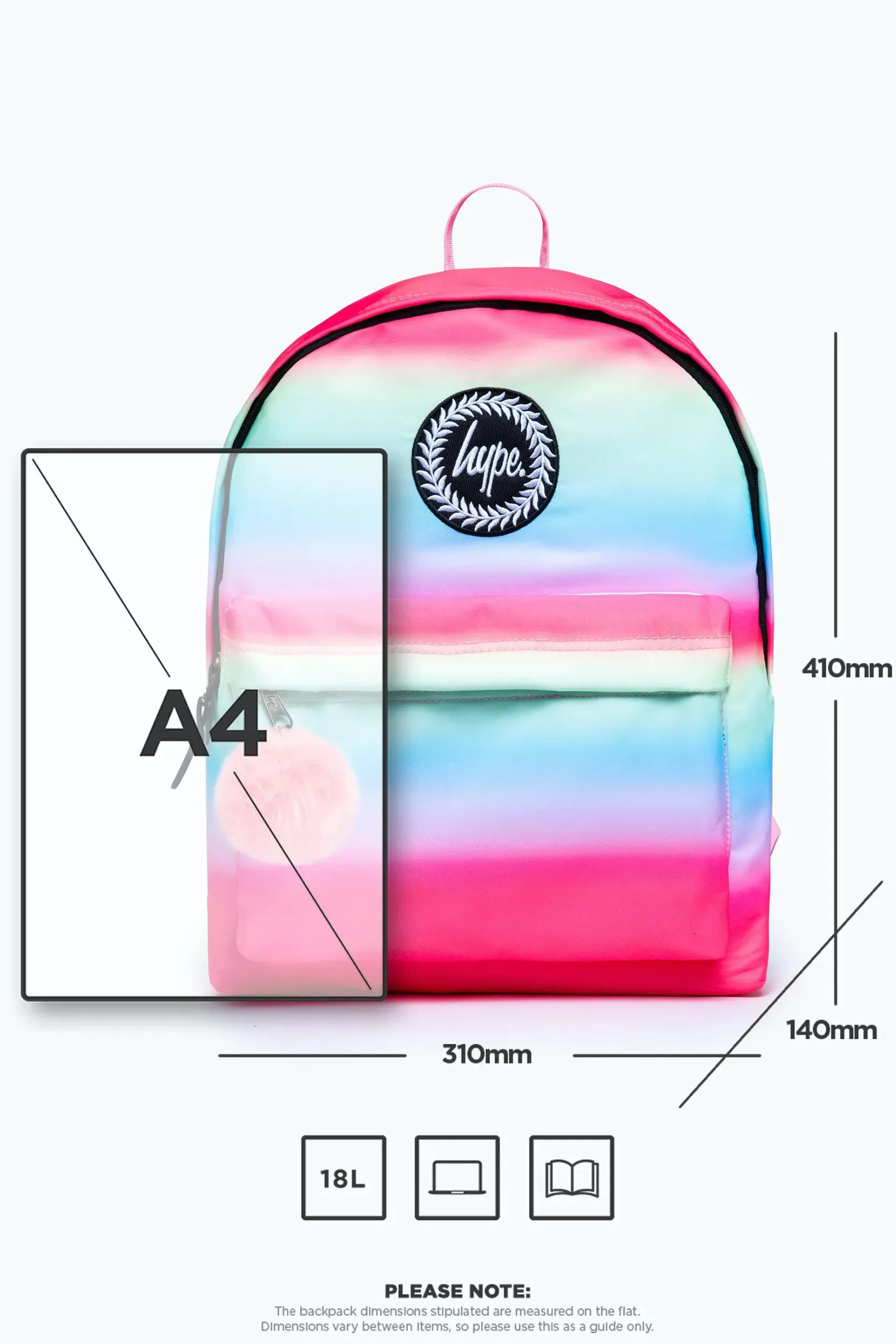 Hype Sweet Stripe Fade 18L Backpack - Multi