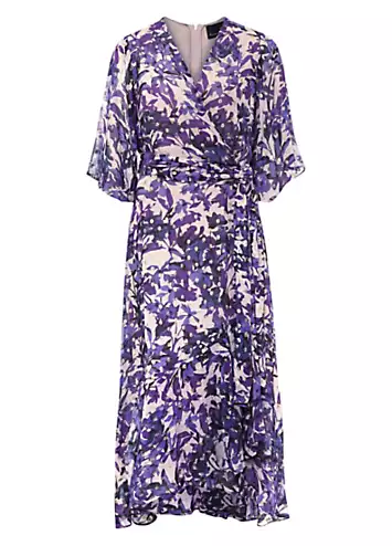 Juliette Floral Fil Coupe Wrap Dress by Phase Eight | Look Again