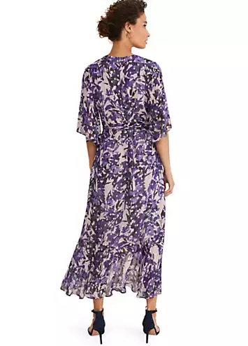 Juliette Floral Fil Coupe Wrap Dress by Phase Eight | Look Again