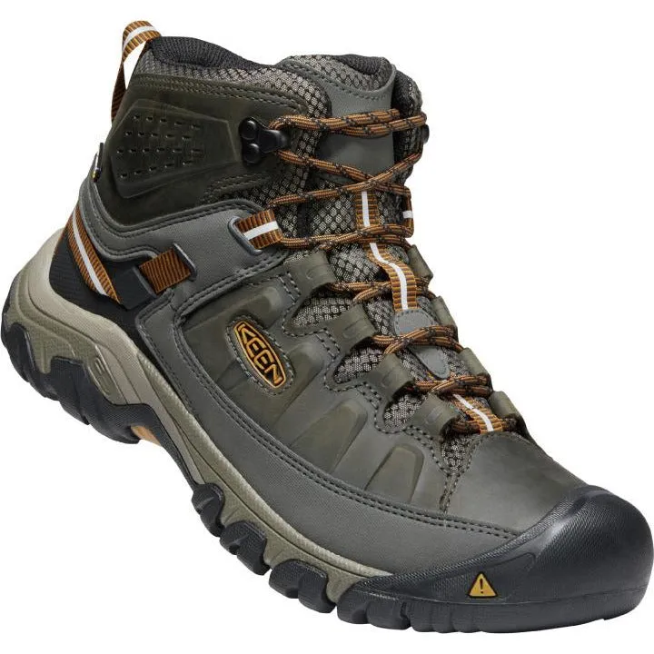 Keen Men's Targhee III 3 Waterproof Boot in Black Olive Golden Brown