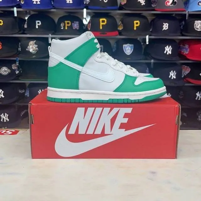 Kids Nike Air Dunk High (GS) "White Green"