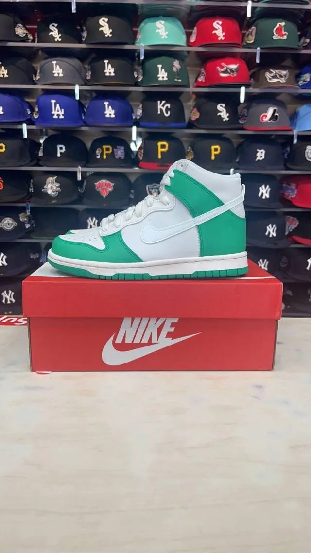 Kids Nike Air Dunk High (GS) "White Green"