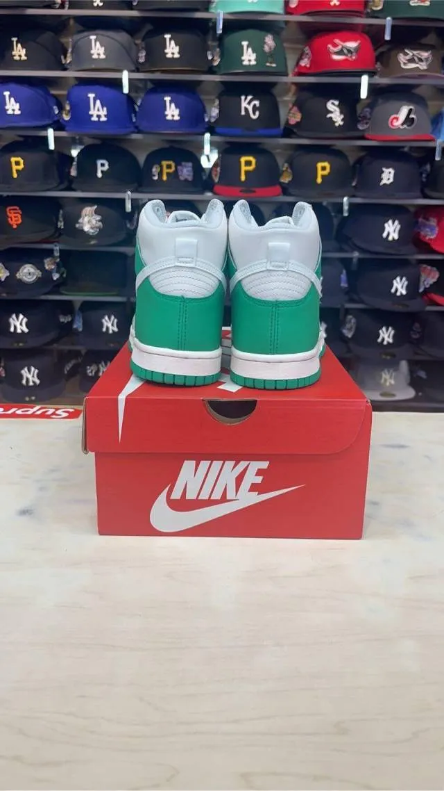 Kids Nike Air Dunk High (GS) "White Green"