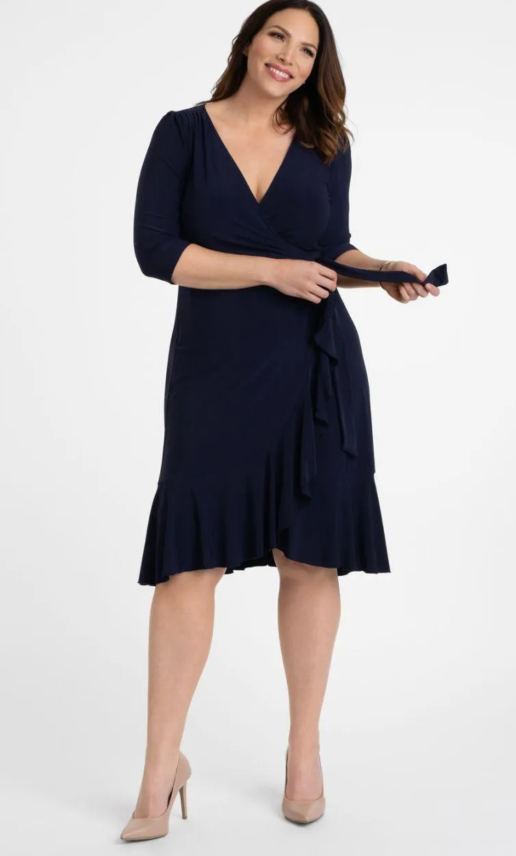 Kiyonna Short Plus Size Wrap Dress Sale