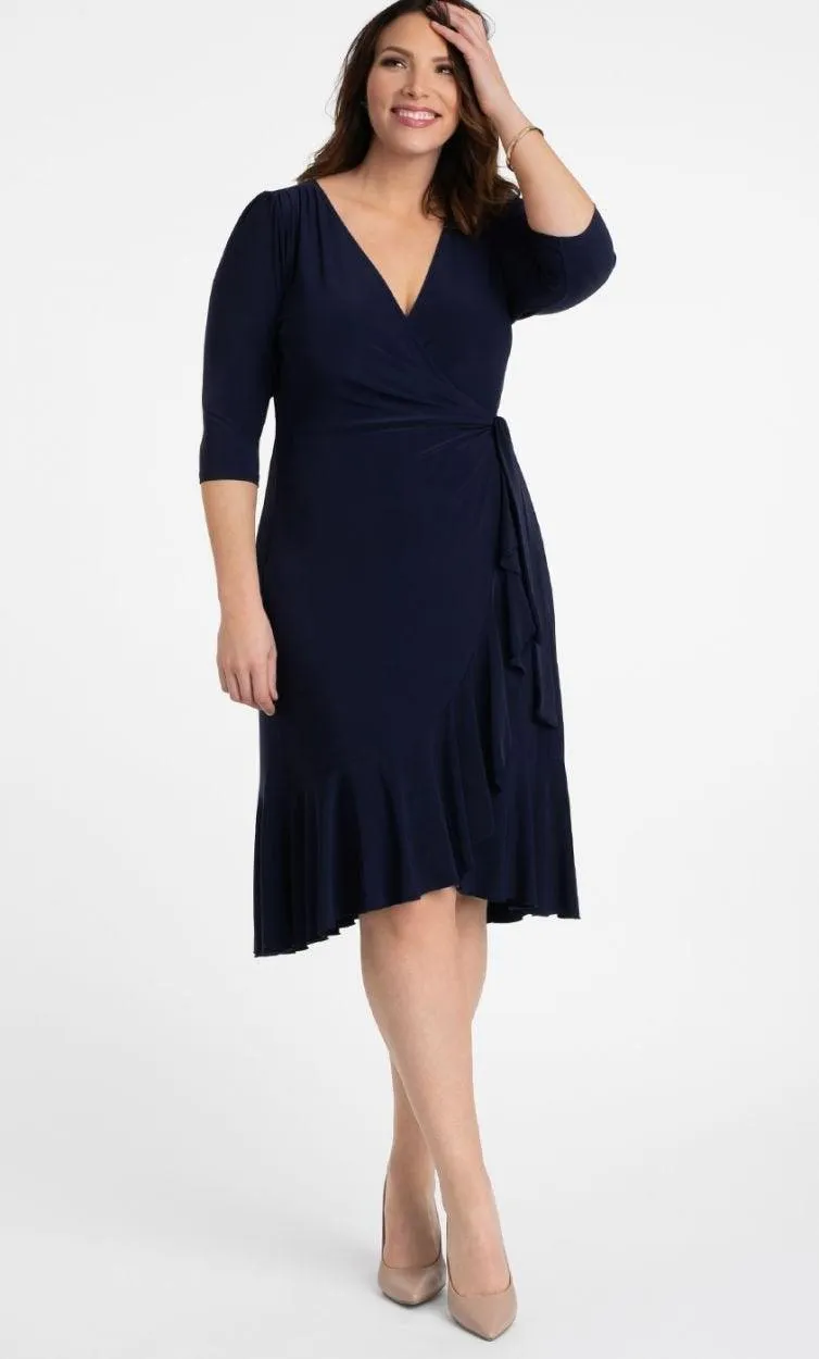 Kiyonna Short Plus Size Wrap Dress Sale