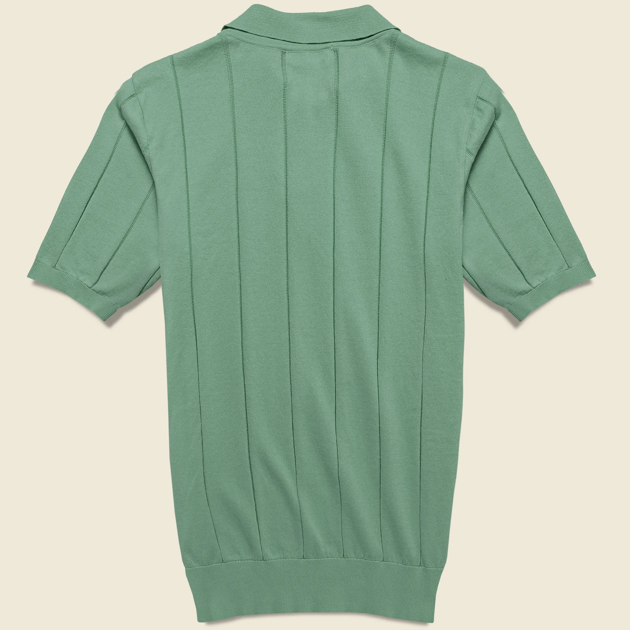 Knit Jacobs Polo - Frosty Green