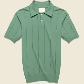 Knit Jacobs Polo - Frosty Green