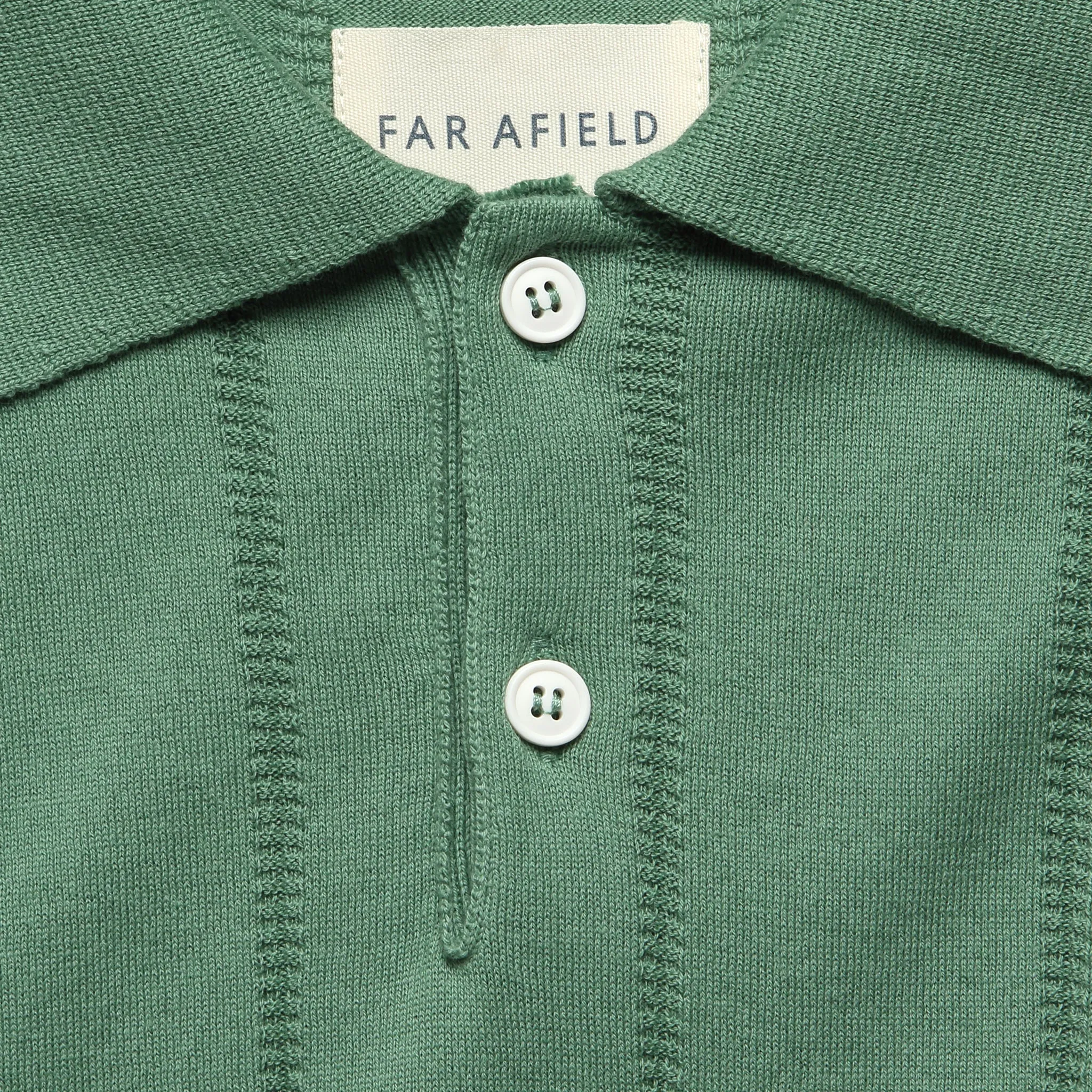 Knit Jacobs Polo - Frosty Green