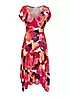 LASCANA Print Jersey Mock Wrap Dress with High Low Hem