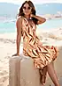 LASCANA Tropical Jersey Summer Knee-Length Wrap Dress