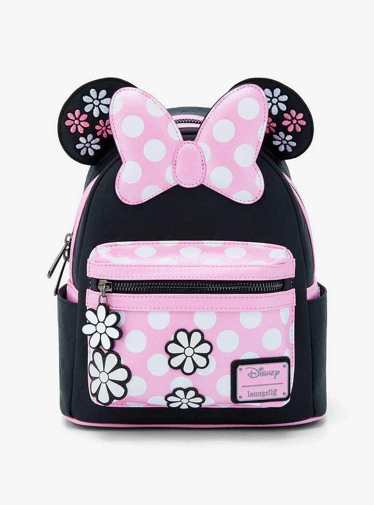 Loungefly Disney Minnie Mouse Floral Ears Mini Backpack