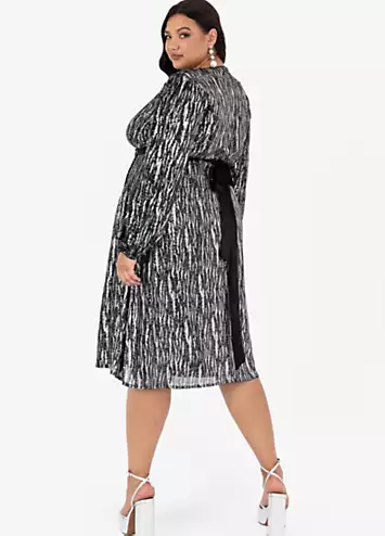 Lovedrobe Luxe Sequin Wrap Dress | Grattan