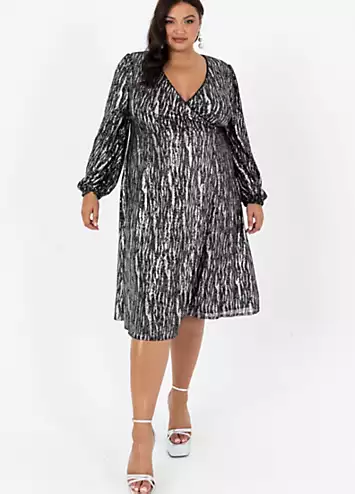 Lovedrobe Luxe Sequin Wrap Dress | Grattan