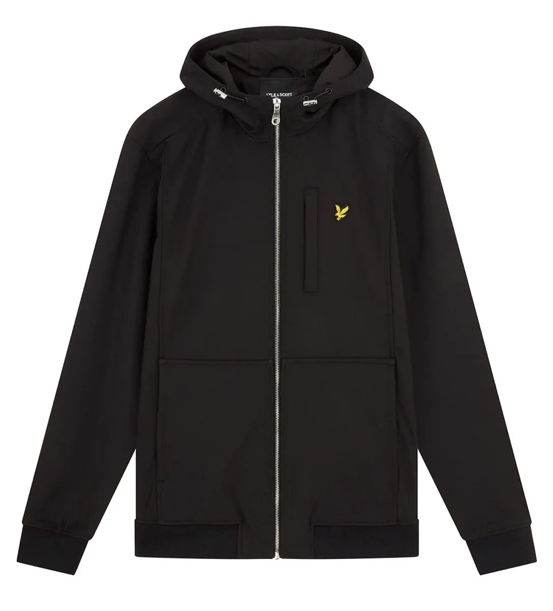 Lyle & Scott Casual Softshell Hooded Jacket Jet Black