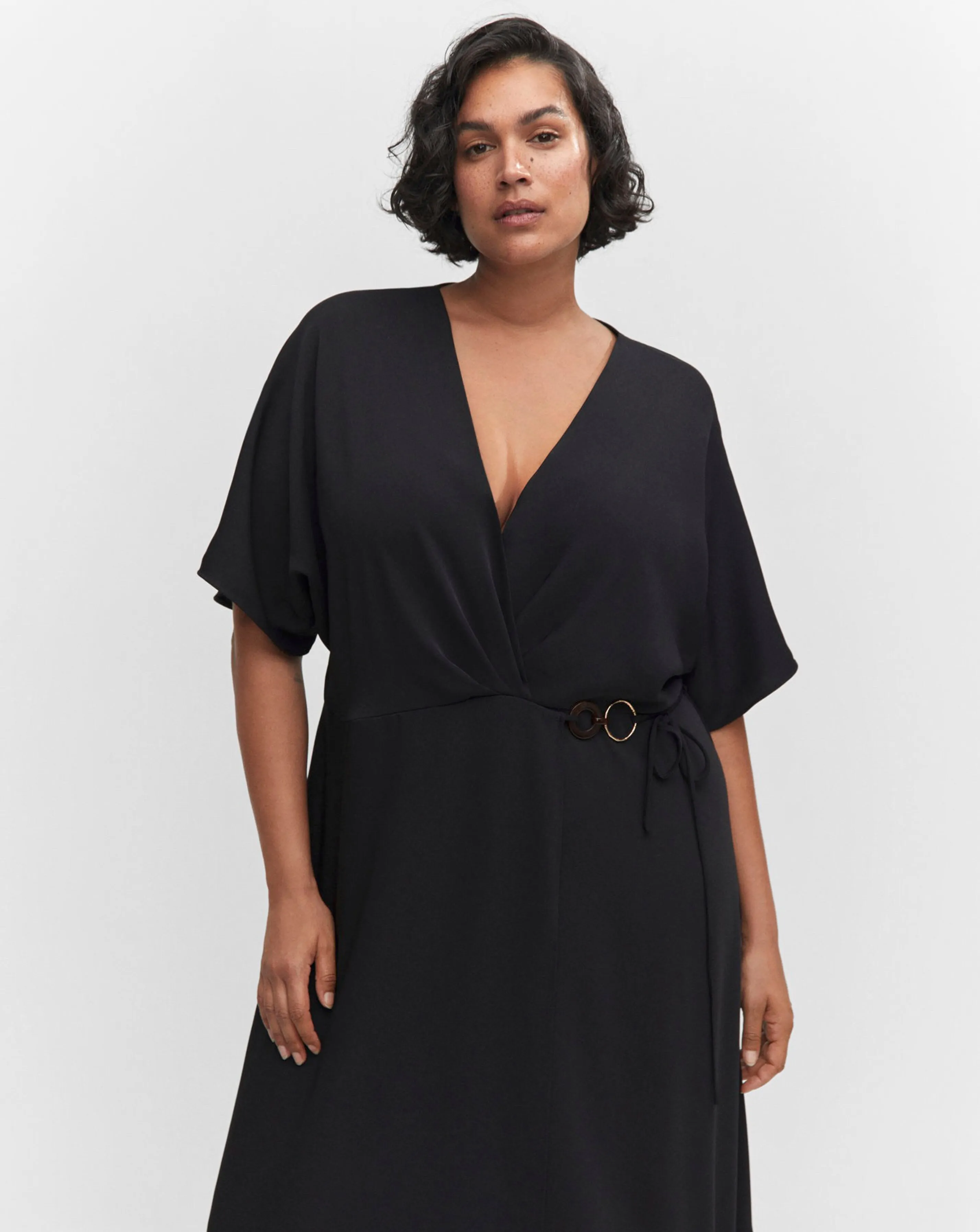 Mango Dalas Midi Wrap Dress | Simply Be