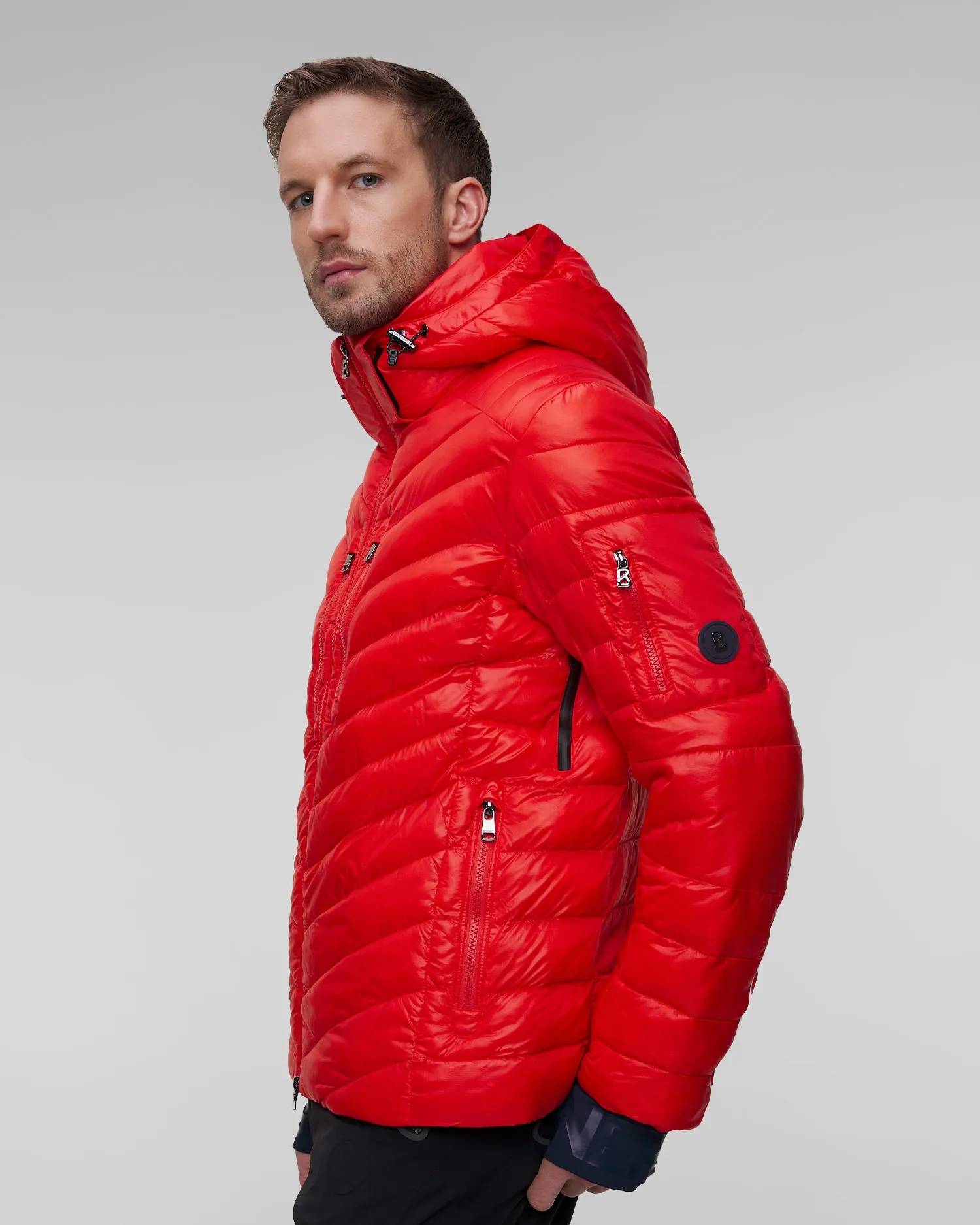 Men's red ski jacket BOGNER Dori 81427261-565