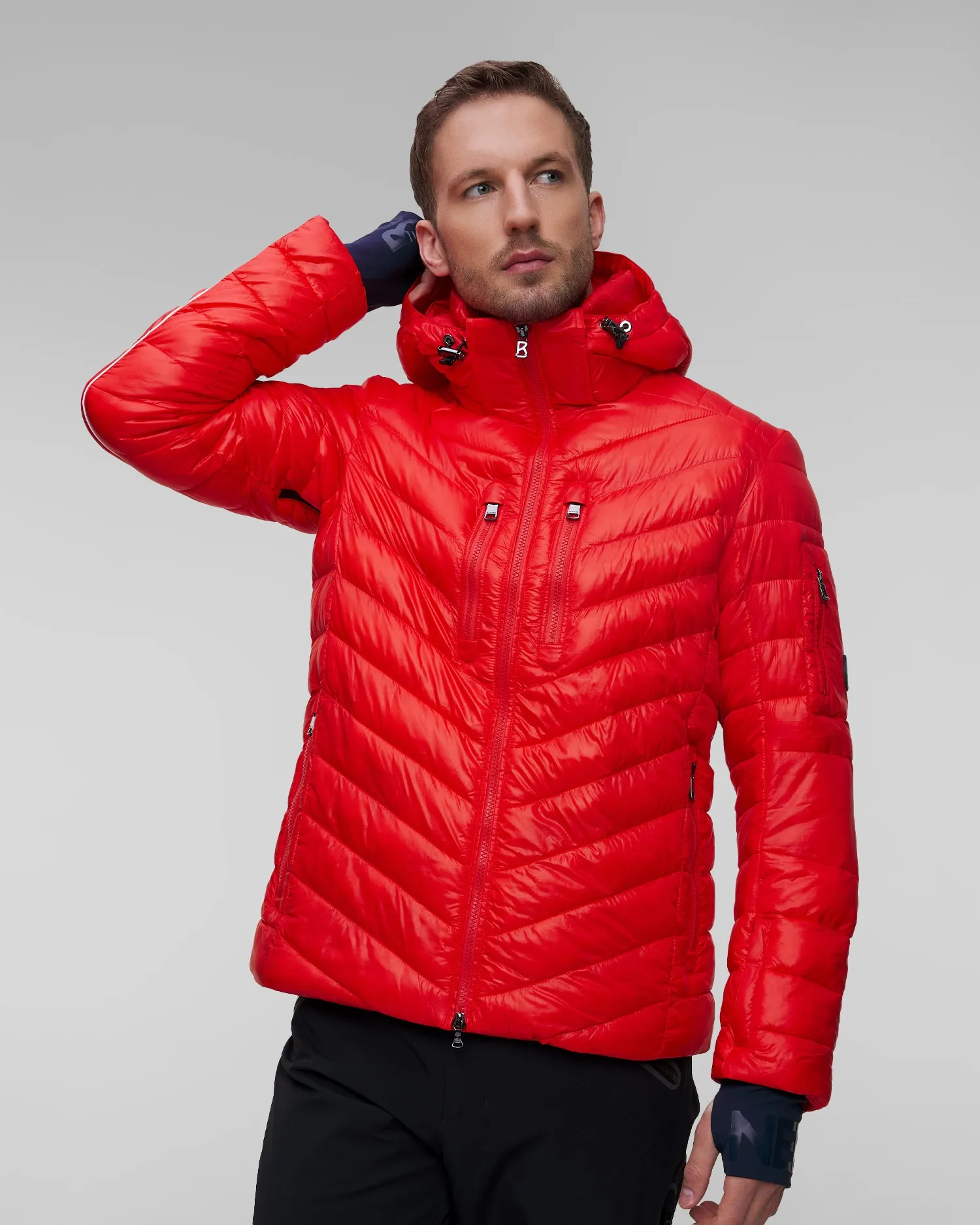 Men's red ski jacket BOGNER Dori 81427261-565