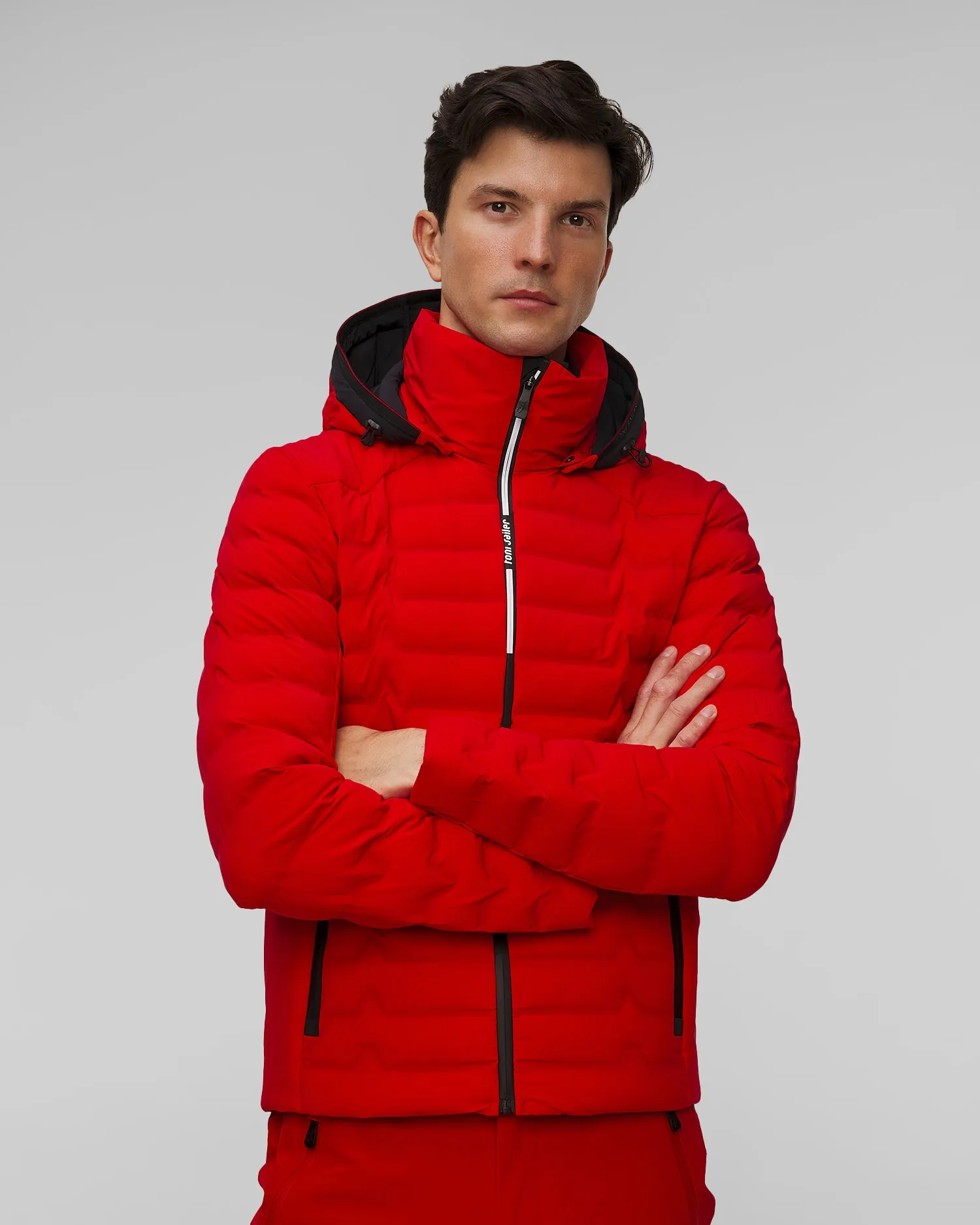 Men's red ski jacket Toni Sailer Heydan New 341116-442