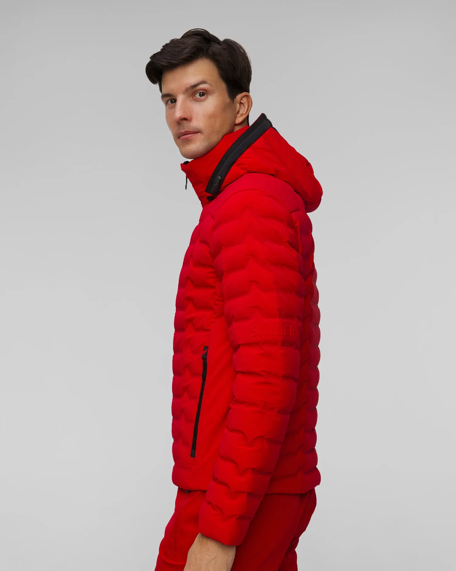 Men's red ski jacket Toni Sailer Heydan New 341116-442