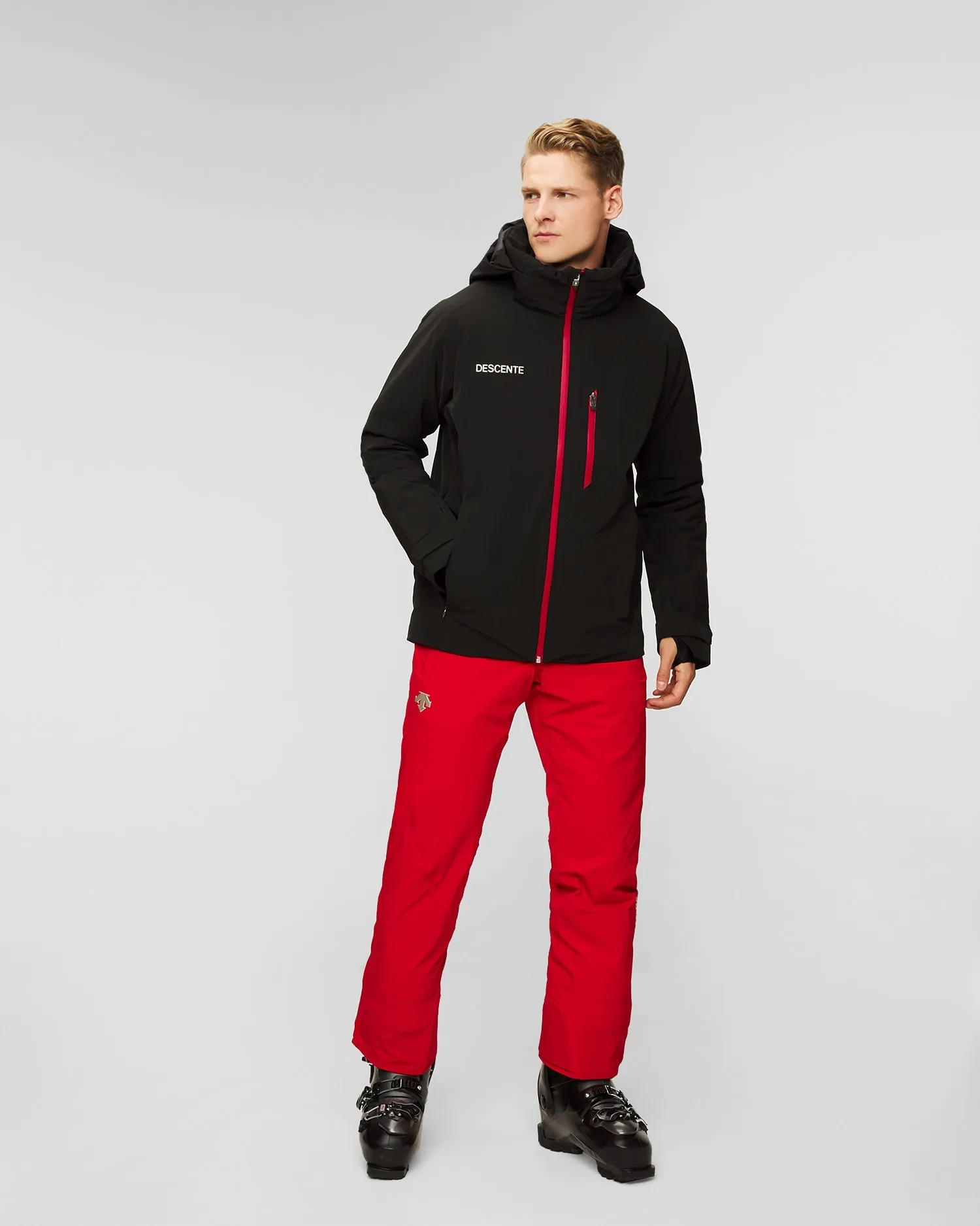 Men's ski jacket Descente Josh DWMWGK28-blk