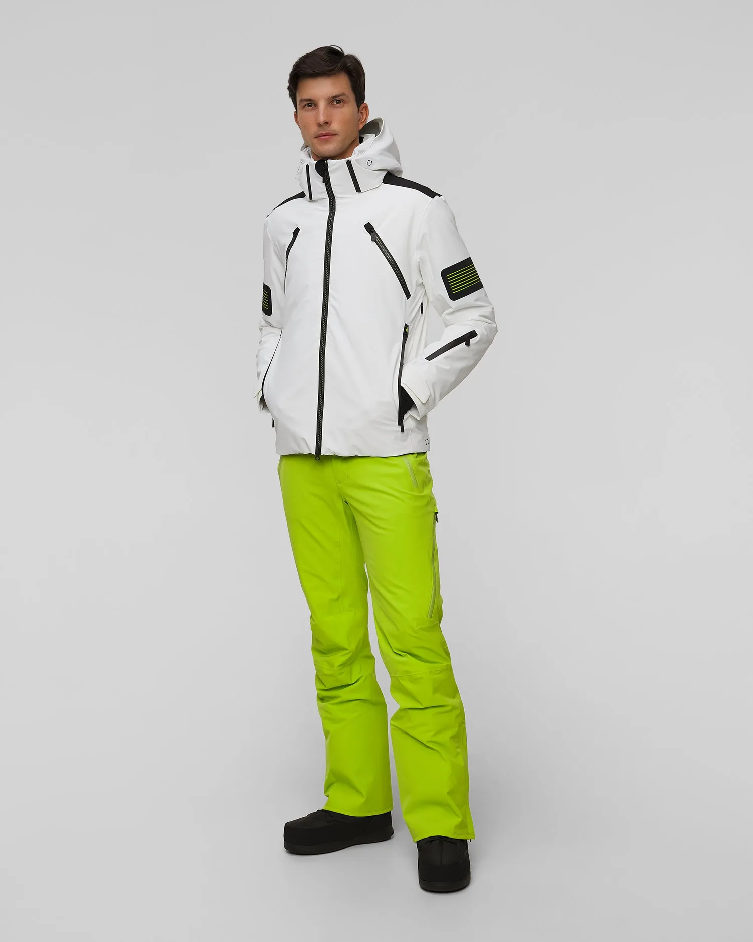 Men's white ski jacket Toni Sailer Allan 341128-201