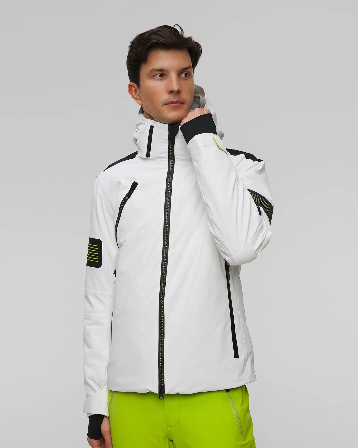 Men's white ski jacket Toni Sailer Allan 341128-201