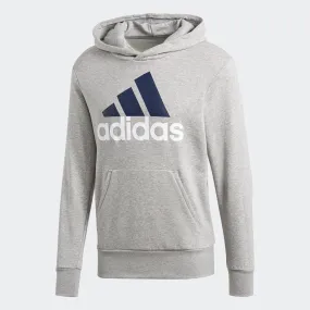 Men's adidas Essentials Badge of Sport Hoodie Grey