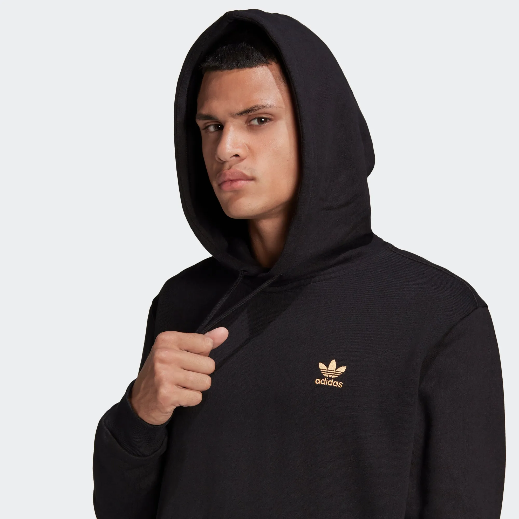 Men's adidas Essentials Trefoil Hoodie Black