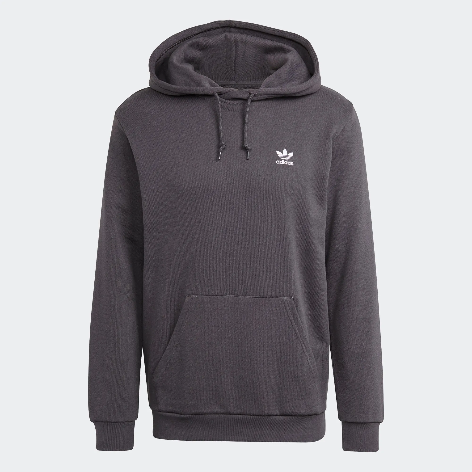 Men's adidas Essentials Trefoil Hoodie Grey Five