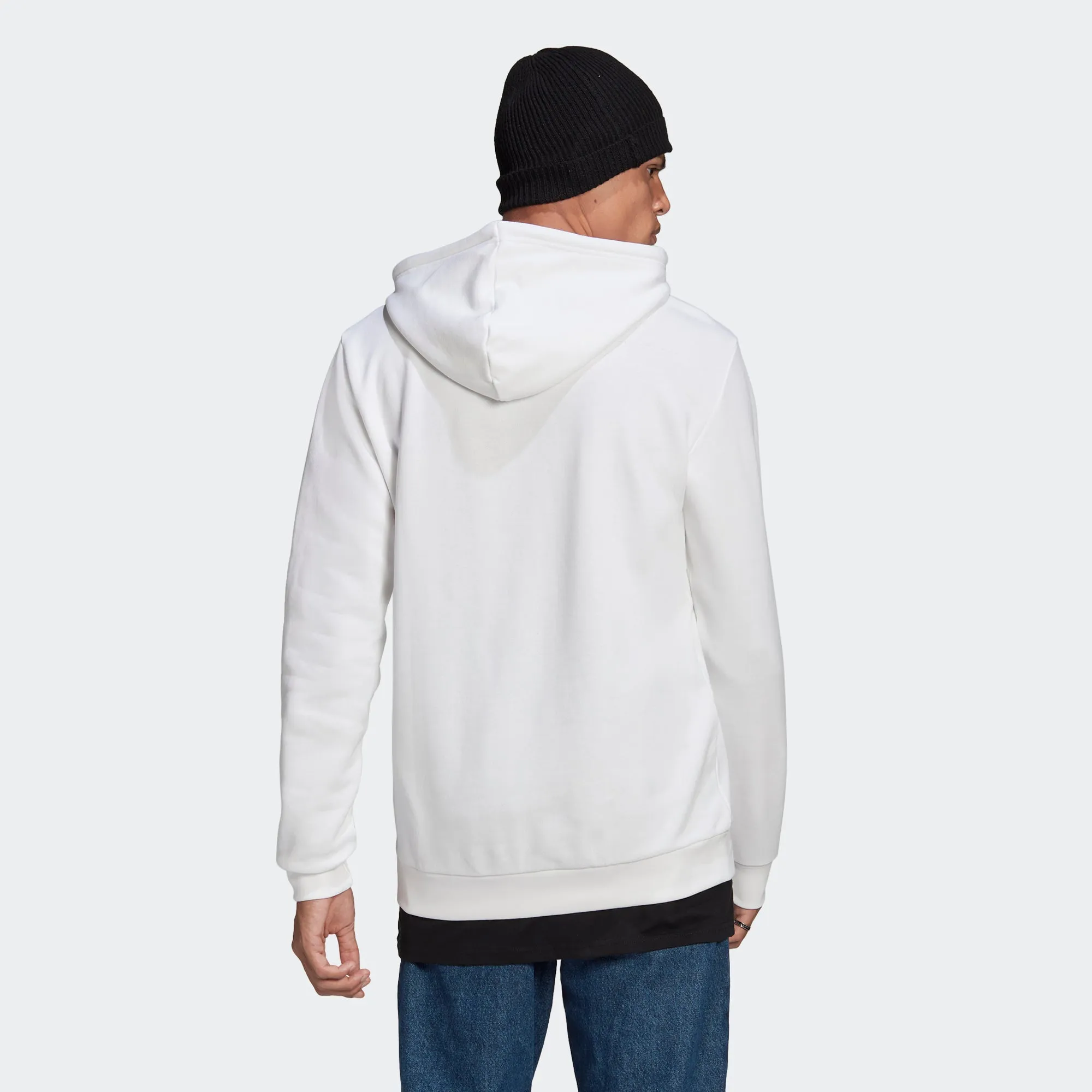 Men's adidas Essentials Trefoil Hoodie White