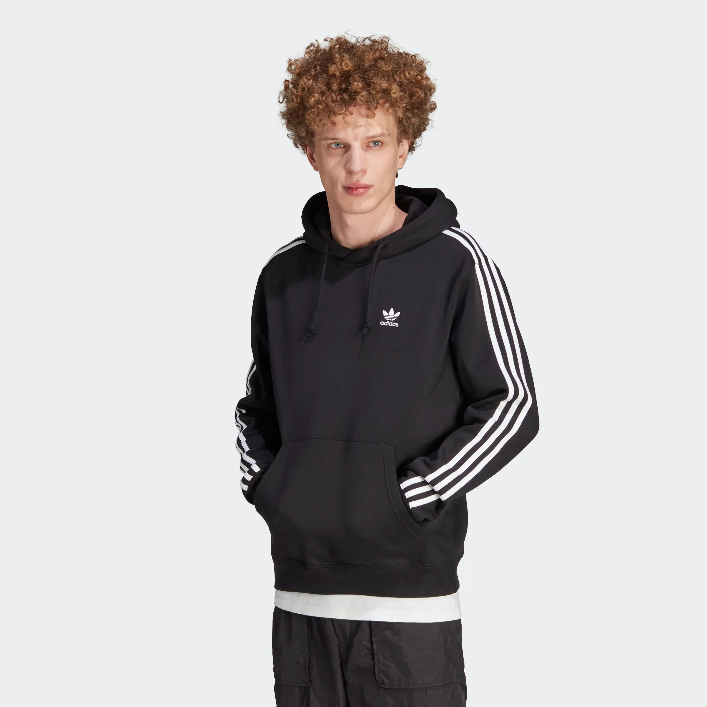 Men's adidas Originals Adicolor Classics 3-Stripes Hoodie Black