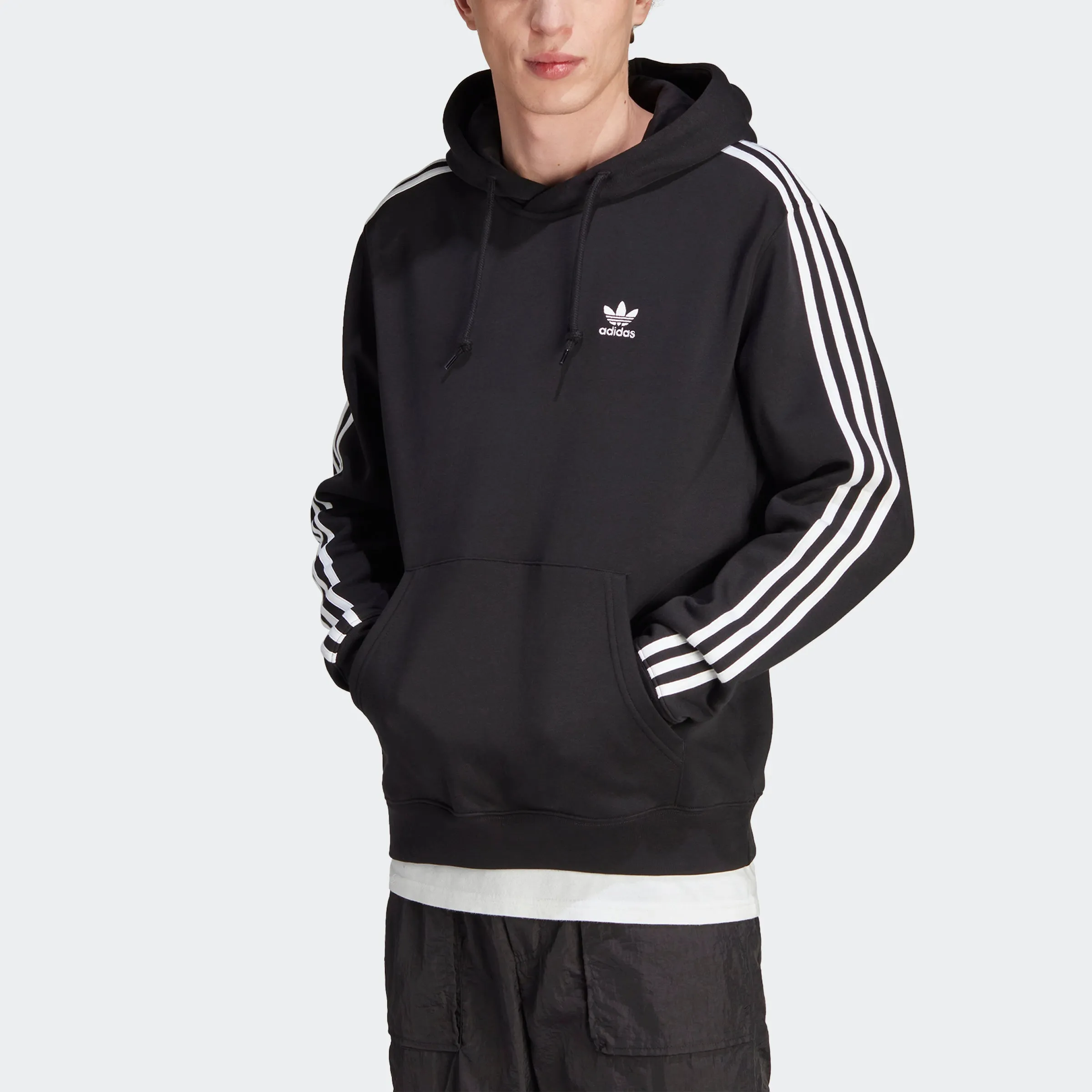 Men's adidas Originals Adicolor Classics 3-Stripes Hoodie Black