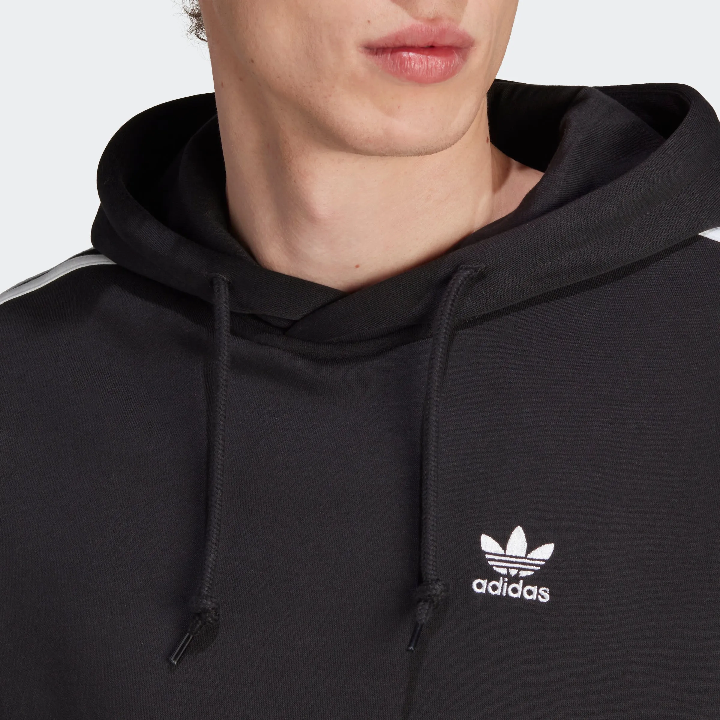 Men's adidas Originals Adicolor Classics 3-Stripes Hoodie Black