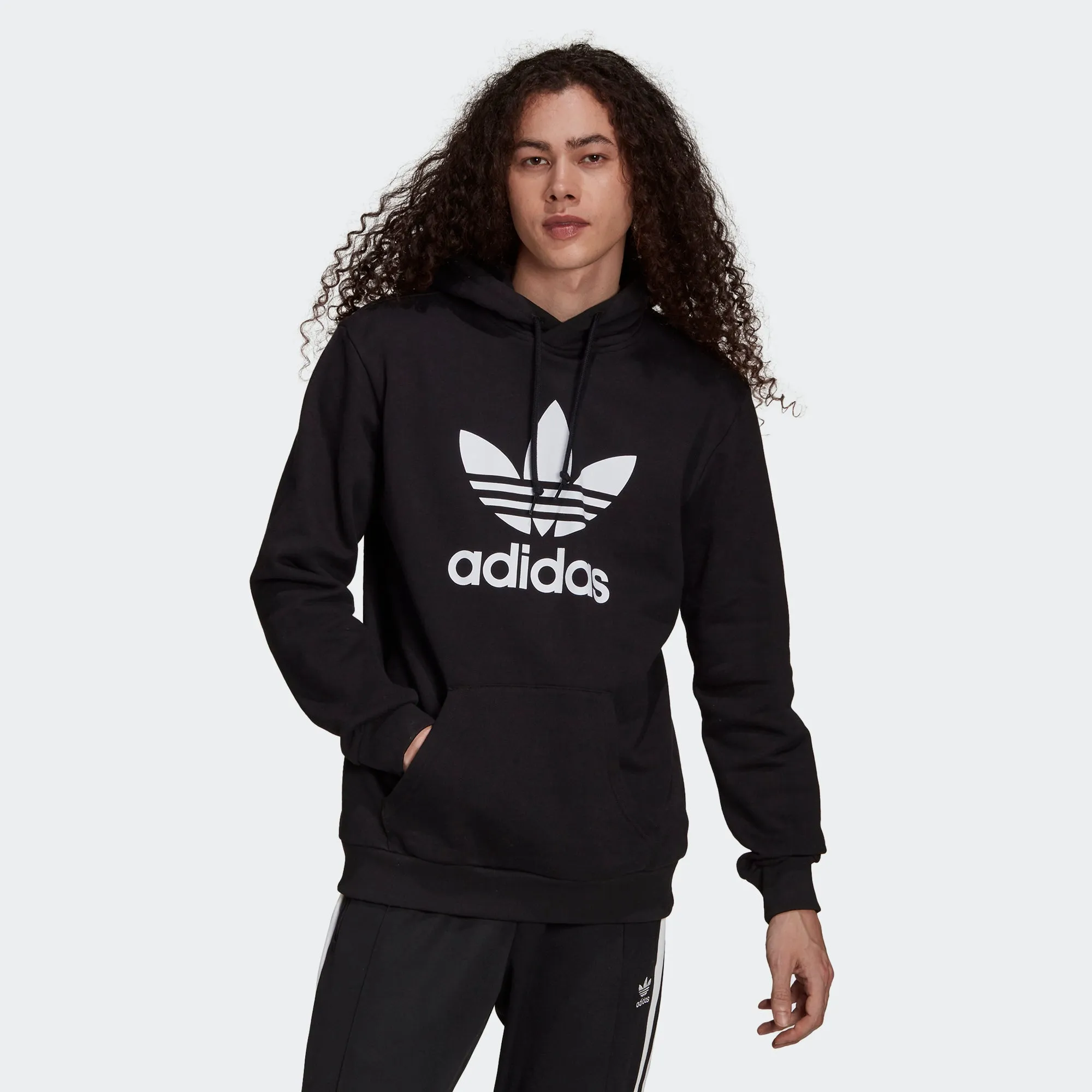 Men’s adidas Originals Adicolor Classics Trefoil Hoodie Black