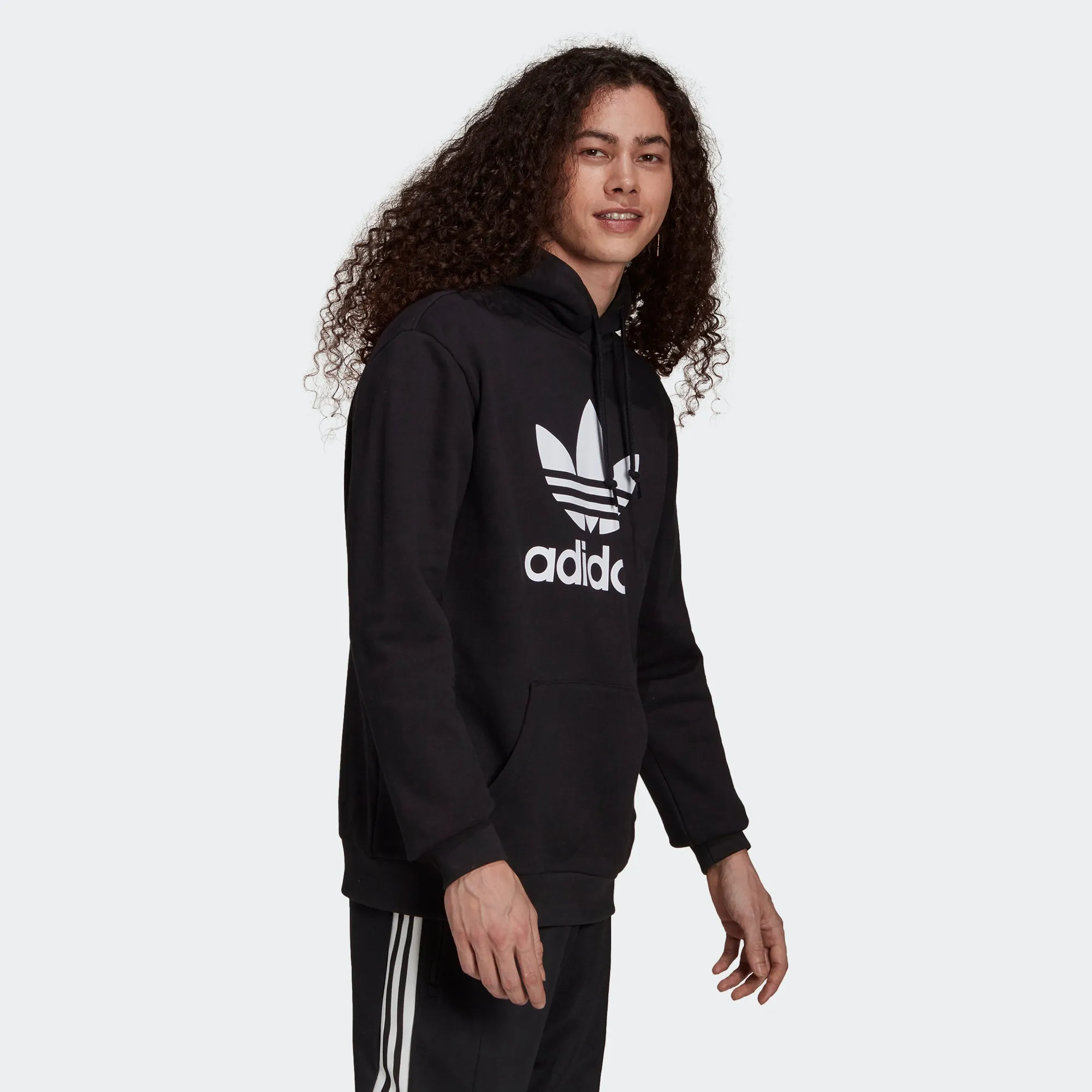 Men’s adidas Originals Adicolor Classics Trefoil Hoodie Black