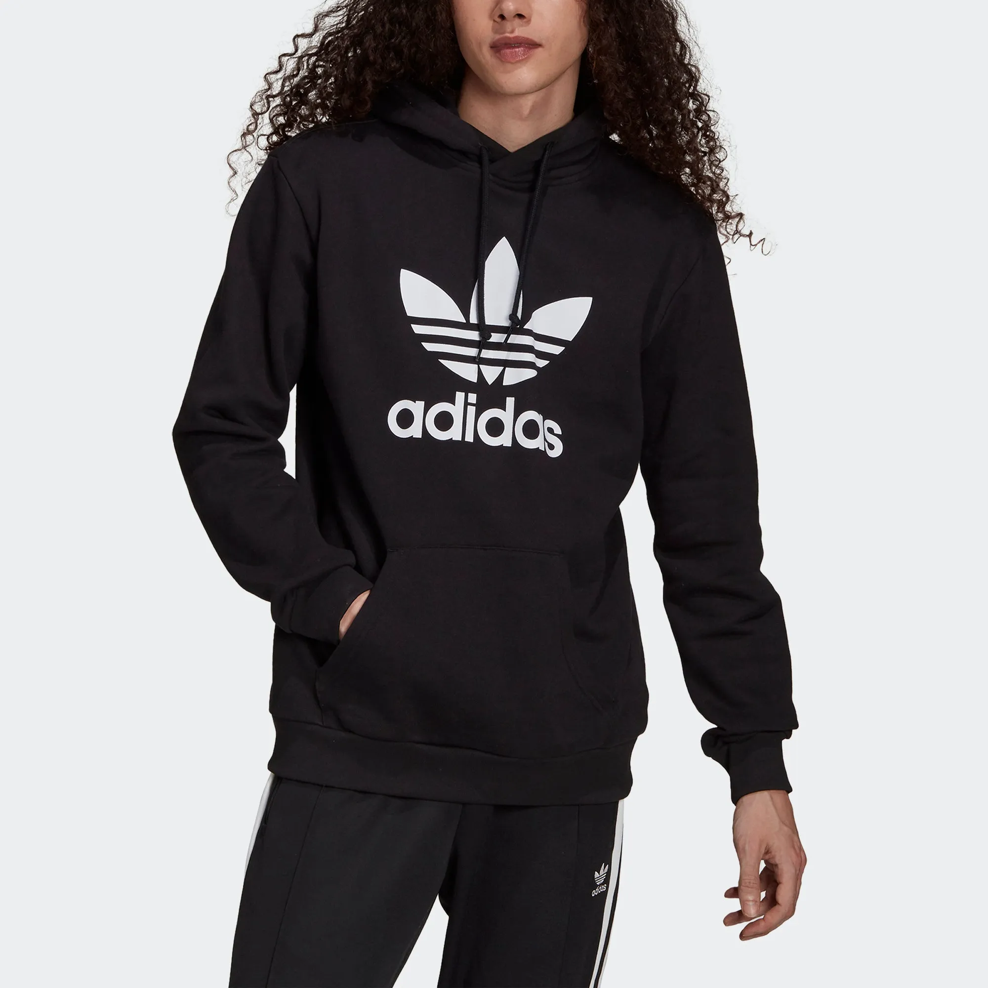 Men’s adidas Originals Adicolor Classics Trefoil Hoodie Black