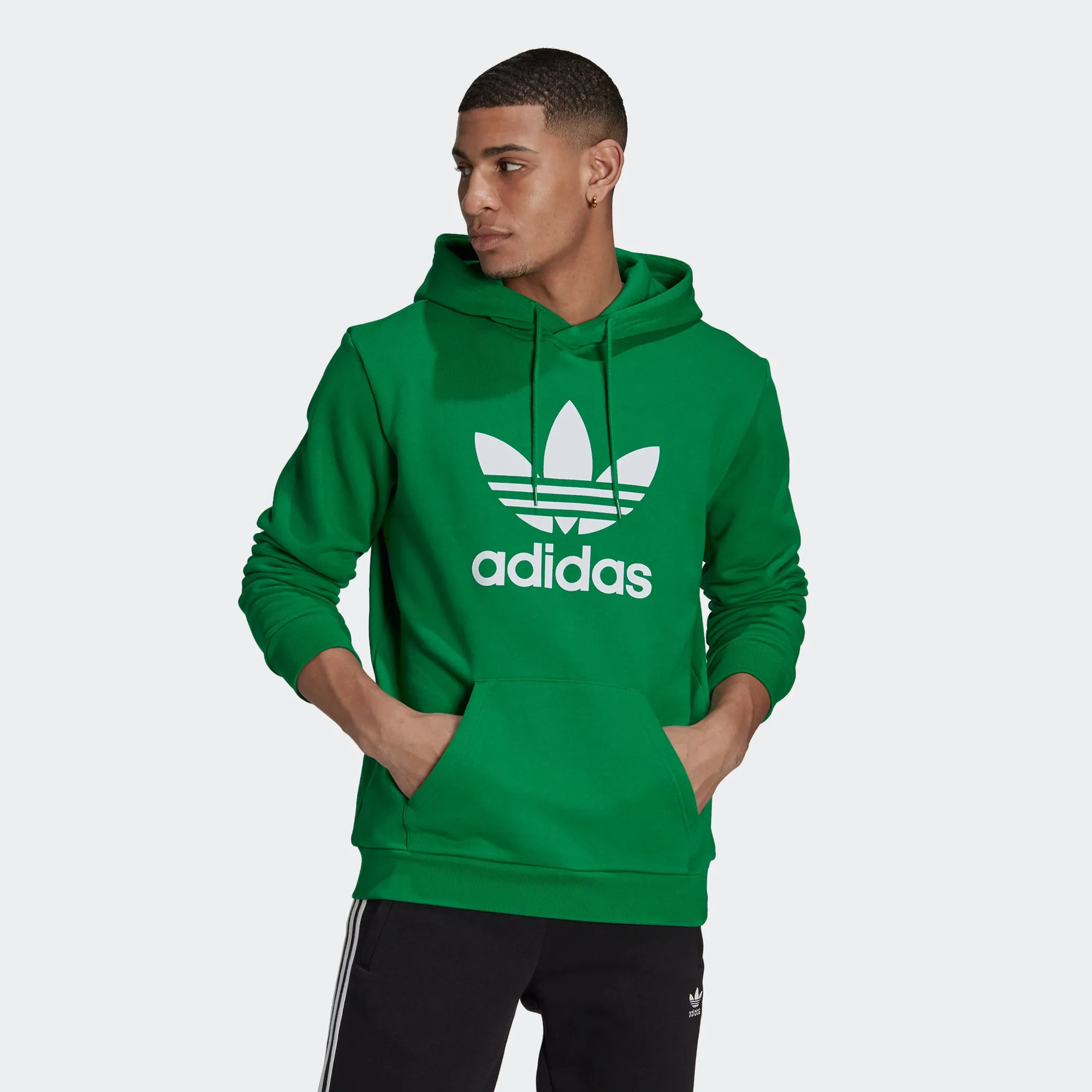 Men’s adidas Originals Adicolor Classics Trefoil Hoodie Green